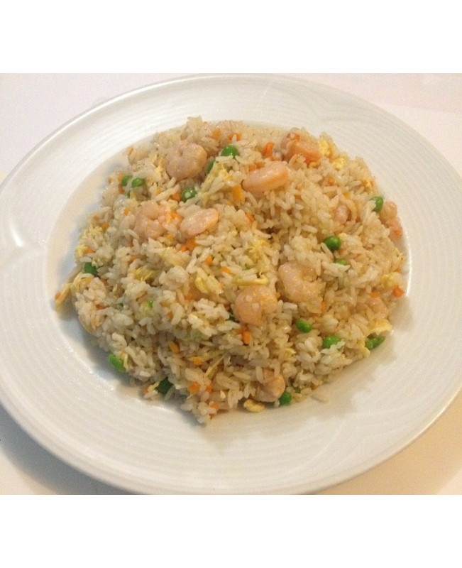 168. Пържен ориз със скариди - 600 гр.