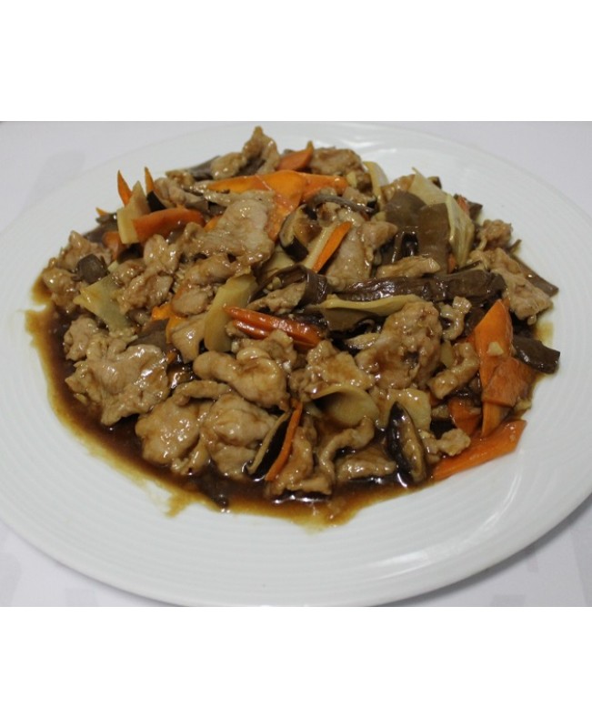 81. Свиско с гъби "сянгу" и бамбук - 600 гр.